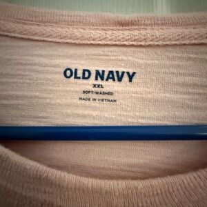 Old Navy Soft-Washed Light Pink Tee XXL
